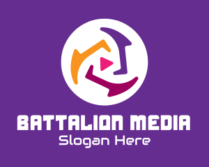 Colorful Media Player  logo design