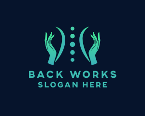 Spine Massage Therapy logo design