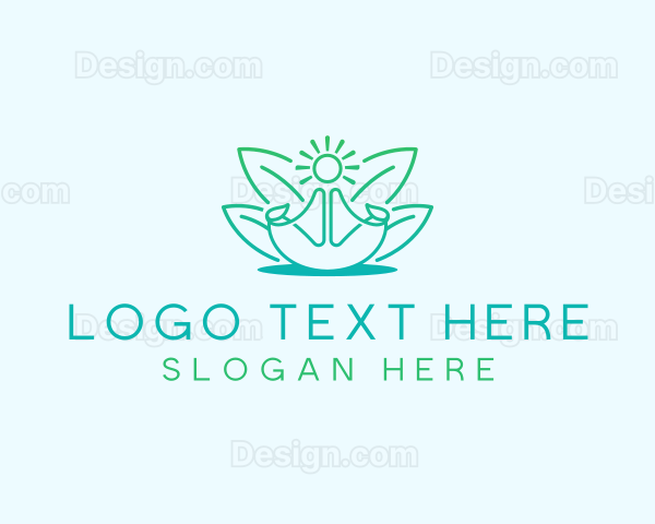 Wellness Yoga Meditation Logo