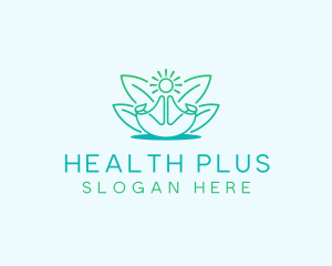 Wellness Yoga Meditation logo design