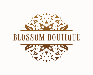 Feminine Flower Boutique logo design