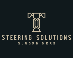 Engineering Letter T logo design