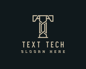 Engineering Letter T logo design