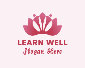 Lotus Flower Wellness Yoga  logo design