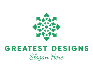 Garden Floral Pattern  logo design