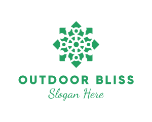 Garden Floral Pattern  logo design