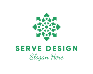 Garden Floral Pattern  logo design