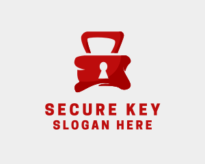 Red Security Lock  logo