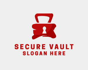 Red Security Lock  logo
