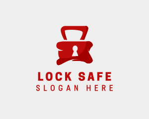 Red Security Lock  logo