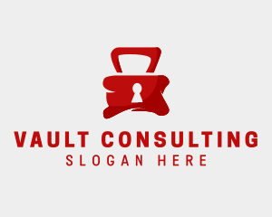 Red Security Lock  logo