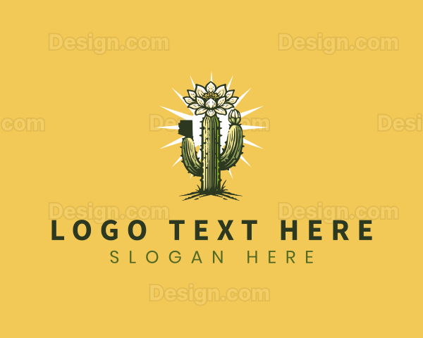 Saguaro Cactus Blossom Logo