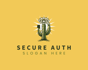 Saguaro Cactus Blossom Logo