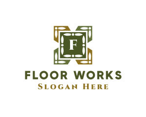 Tile Flooring Pattern logo design