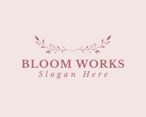 Generic Floral Spa logo design