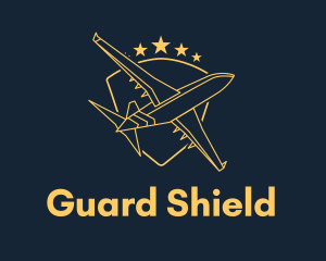 Golden Shield Plane logo