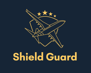 Golden Shield Plane logo