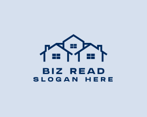 Blue House Real Estate logo design