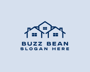 Blue House Real Estate logo design