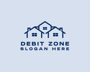 Blue House Real Estate logo design