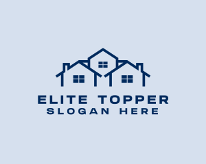 Blue House Real Estate logo design