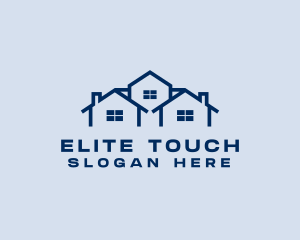 Blue House Real Estate logo design