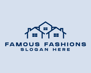 Blue House Real Estate logo design