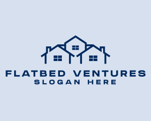 Blue House Real Estate logo design