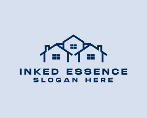 Blue House Real Estate logo design