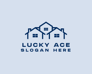 Blue House Real Estate logo design