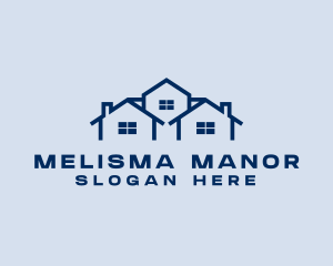 Blue House Real Estate logo design