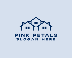 Blue House Real Estate logo design