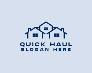 Blue House Real Estate logo design