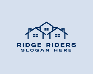 Blue House Real Estate logo design