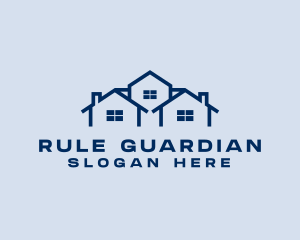 Blue House Real Estate logo design