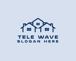 Blue House Real Estate logo design