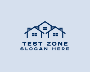 Blue House Real Estate logo design