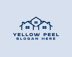 Blue House Real Estate logo design