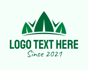 Green Leaf Crown  logo