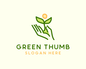 Nature Planting Hand logo