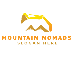 Mountain Excavator Arm logo design