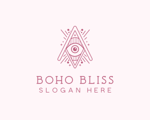 Mystical Boho Eye logo design