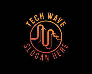 Fintech Waves Software logo design