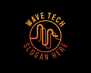 Fintech Waves Software logo design