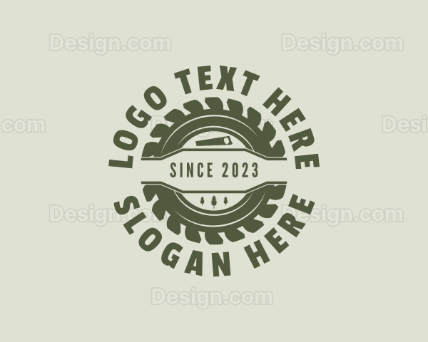 Carpentry Circular Saw Logo