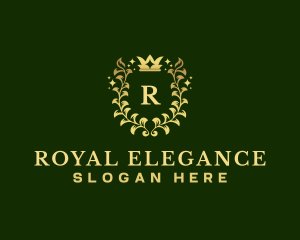 Royal Laurel Crown logo design