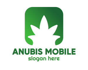 Green Marijuana App logo design