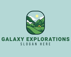 Mountain Tent Camping logo design