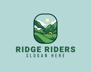 Mountain Tent Camping logo design