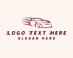 Fast Supercar Automobile Logo